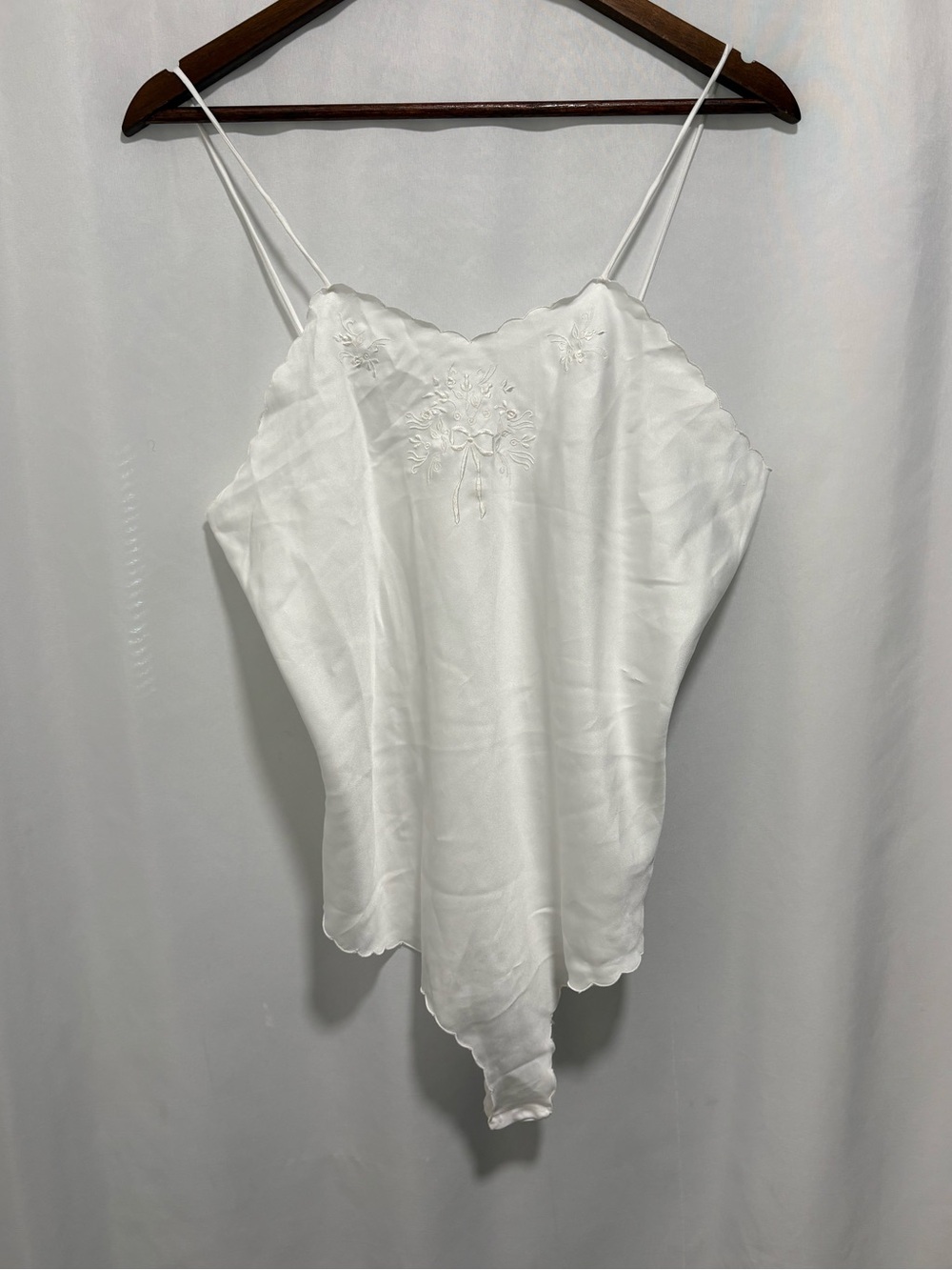 Vintage Sara‎ Beth Satin Teddy Bodysuit M